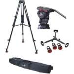 Sachtler 0473 System FSB 6 / 2 MD (FSB6/2MD) + ENG 75 /2 D double extension aluminium tripod + set mid level spreader 75 + padded bag DV 75 S Sachtler 0473 System FSB 6 / 2 MD (FSB6/2MD) + ENG 75 /2 D double extension aluminium tripod + set mid level spreader 75 + padded bag DV 75 S